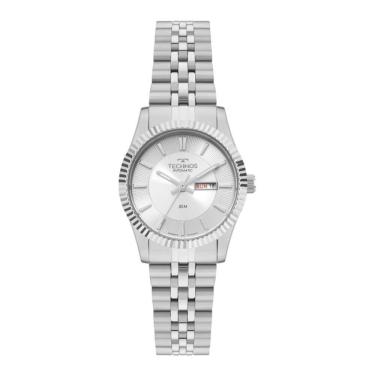 Imagem de Relógio Technos Feminino Ref: 6t51aa/1k Automático Prateado