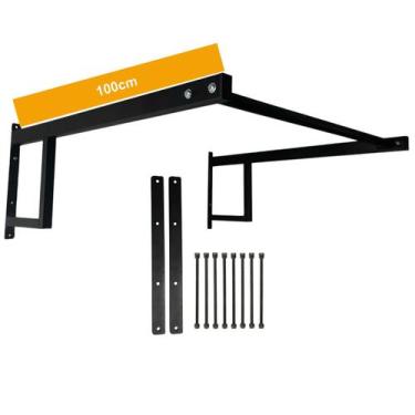 Imagem de Barra Fixa de Parede 1 Metro + Kit de Parafusos Passante - XPROSHAPE, 