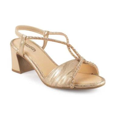 Imagem de Sandália Feminina Mississipi Salto Blocado Tiras Trançadas Rose 39, Ro