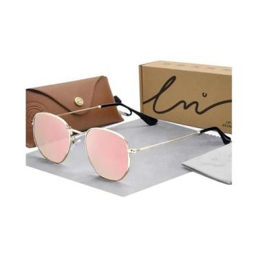 Imagem de Óculos De Sol Hexagonais Retro Polarizados Para Mulheres UV400 Óculos 