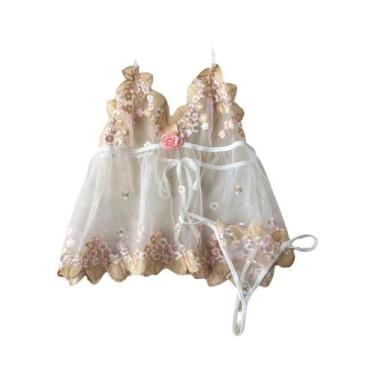 Imagem de Bodysuits Sensuais Transparentes Com Rendas E Alças Para Mulheres, Jum