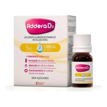Imagem de Vitamina D Adder 1000ui Gotas 5ml Sem Sabor