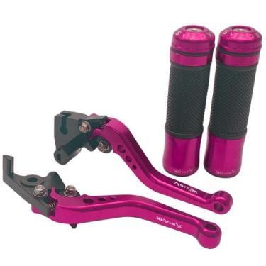 Imagem de Kit Manete Manopla Esportivo Ninja 250r 300r Z300 Z400 Z125 Z250Sl Ver