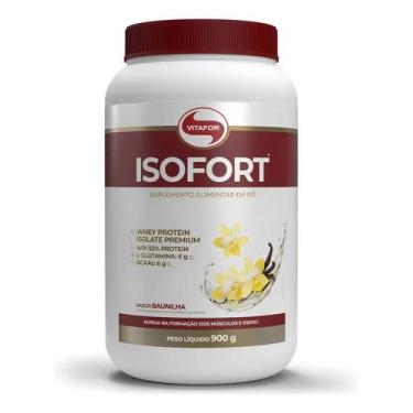 Imagem de Whey Protein Isolado Isofort Baunilha Pote 900g Vitafor - Congratulati