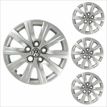 Imagem de Jogo Calota Aro 15 Fox SpaceFox Polo 2012 2013 Volkswagen + Emblema Re