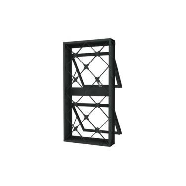 Imagem de JANELA VITRO 50x100 MAX AR GRADE XADREZ SEM VIDRO ZARCÃO - Ramassol