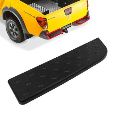 Imagem de Pisante Parachoque Traseiro Mitsubishi L200 2008/2016 Preto Antiderrap