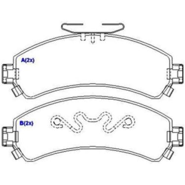 Imagem de Pastilha de Freio Dianteiro Chevrolet Blazer 1997 a 2005 SYL