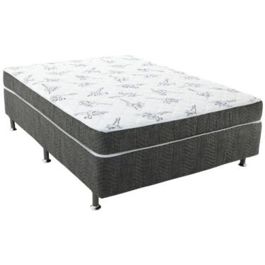 Imagem de Cama Box Casal Ortobom Conjugado Mola  - 43x138x188cm Physical Spring 