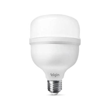 Imagem de Lâmpada Bulbo Led Alta Potência 20W Bivolt Branco Frio Elgin, Bivolt