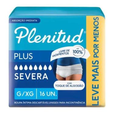 Imagem de Roupa Íntima Descartável Plenitud Protect Plus G/XG 16 unidades