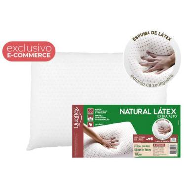 Imagem de Travesseiro natural latex extra alto 18 cm - 50 x 70 - duoflex