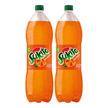 Imagem de Kit C/2 Refrigerante Sukita Laranja 2l