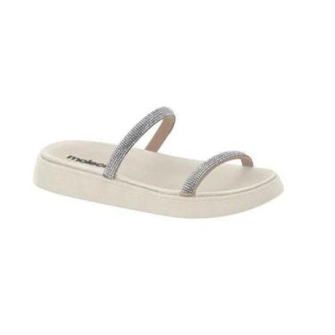 Imagem de Sandalia Feminina Papete Moleca Brilho Strass 5469.124, 40