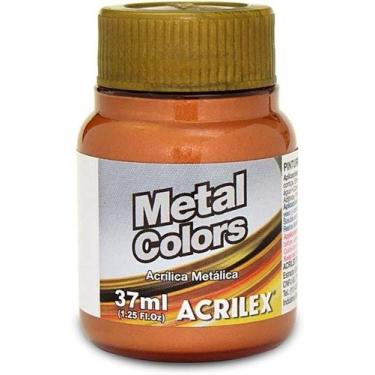 Imagem de Tinta P/Artesanato 37ml Metálica Cobre 534 Tinta P/Artesanato 37ml Met