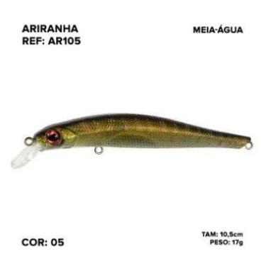 Imagem de Isca artificial moriah ariranha 10,5cm 17g (meia água), 05