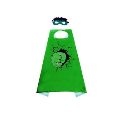 Imagem de Fantasia Infantil Menino Criança Super Heróis Capa + Máscara - Topmixs