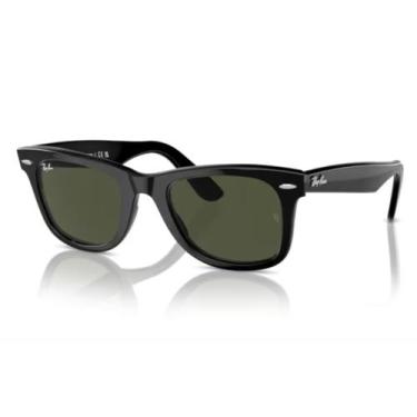 Imagem de Óculos de Sol Ray-Ban 0RB2140 Wayfarer Unissex, Preto, 54