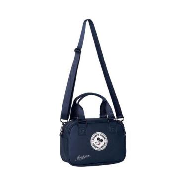 Imagem de Bolsa Transversal Mickey Urbano Casual Feminina Moderna - Semax, Azul 