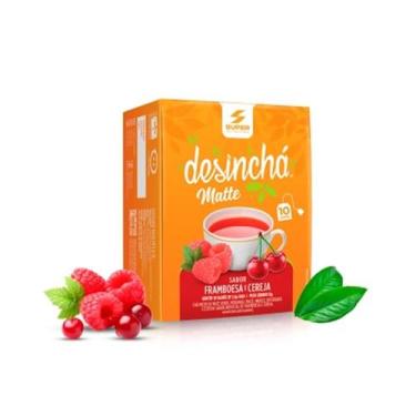 Imagem de Desinchá Matte - 10 Sachês Matte Framboesa e Cereja - Desinchá