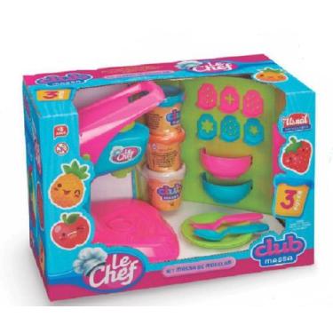 Imagem de Kit Massinha Modelar com Máquina Le Chef + Aces - Usual - USUAL PLASTI