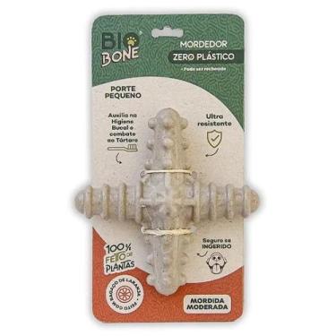 Imagem de Mordedor Biobone Natural Cães Asterisco Pequeno Laranja Mordida Modera