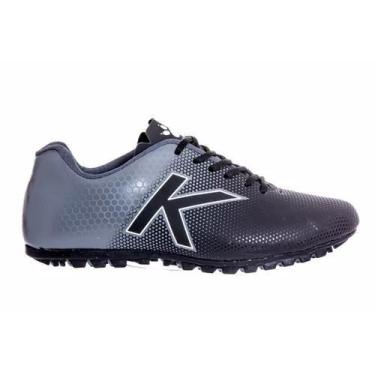 Imagem de Chuteira Society Kelme Sin Giro Cinza/Preto, 40