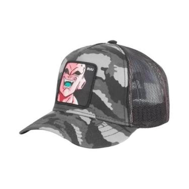Imagem de Boné De Malha Hip-Hop Masculino Ajustável Com Bordado Dragon Ball Buu 