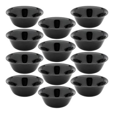 Imagem de Jogo 12 Bowl Mini Tigela 12cm para Sobremesa e Molhos Vidro Opalino Pr