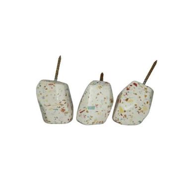Imagem de Trio de Ganchos de Parede Organic Cor Colibri-abelha ConcretAM