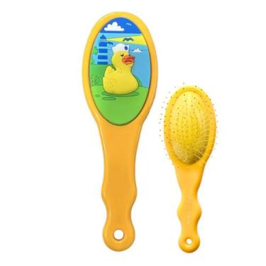 Imagem de Escova Infantil Zoo Mania Patinho Marinheiro 3D Marco Boni, Amarelo