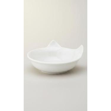 Imagem de Comedouro Porcelana Gato 320ml Branco - Congratulations Store