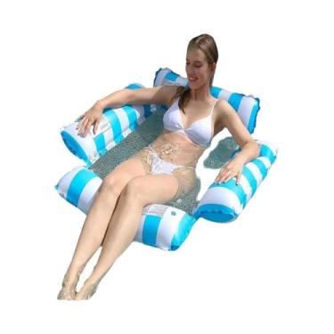 Imagem de Colchão Flutuante Inflável E Dobrável Em PVC Para Festa Na Piscina - Y