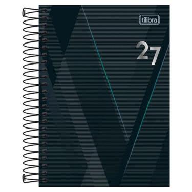 Imagem de Agenda 2027 Spot espiral M5 pequena capa dura Tilibra Cor:Preto, Preto