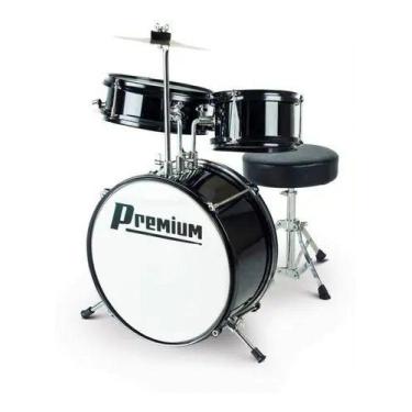 Imagem de Bateria Infantil Premium Preta Dx10j Bk