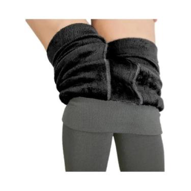 Imagem de Leggings Femininas De Cintura Alta Para Inverno, Quentes, Confortáveis