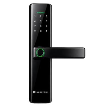 Imagem de Fechadura Digital Biométrica Wi-Fi Inteligente Kuanttum Delta Pro