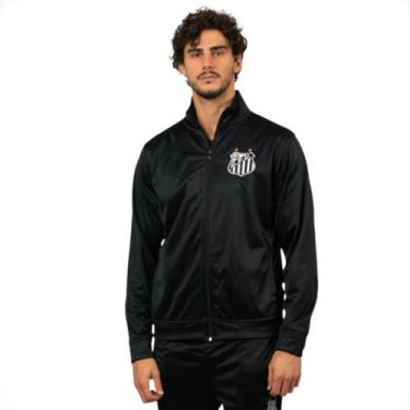 Imagem de Agasalho Moletom Santos Oficial Esportivo Sintético - Surf Center, M, 