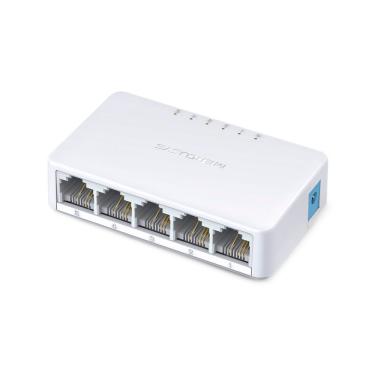 Imagem de Switch MS105 5 Portas 10-100MBPS Plug And Play Preto Mercusys