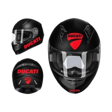 Imagem de Kit de decalque adesivo para capacete Ducati de corrida de motocicleta