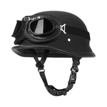 Imagem de Capacete Retro Para Motocicleta Certificado Pelo DOT, Equipamento Para