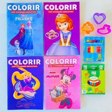 Livro 100 Páginas para Colorir Disney - Princesas - Com Atividades  Educativas - - Livro de Colorir - Magazine Luiza