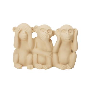 Imagem de Escultura Macaco em Cimento - Bege