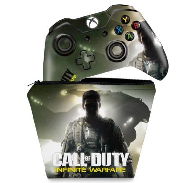 Imagem de Capa Case e Skin Adesivo Xbox One Fat Controle - Call Of Duty: Infinite Warfare
