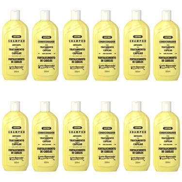Imagem de Gota dourada fortalecimento shampoo + condicionador 300ml (kit c/06)