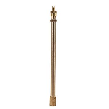 Imagem de Keenso Adaptador de extensão de válvula de pneu automotivo de latão extensor de haste de pneu de ar inflação furo reto para motocicleta, bicicleta, cortador e scooter (140 mm) ferramentas de válvula