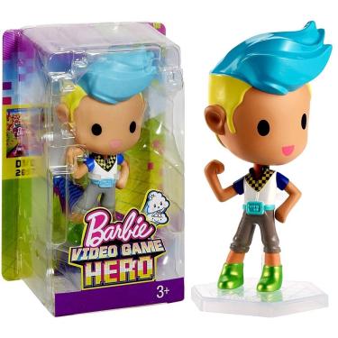 Imagem de Mini Boneco Menino Ken Kris - Mini Pixels Amigo - Acompanha Suporte - Personagem De Barbie Em Um Mundo De Video Game Hero - Mattel Brinquedos