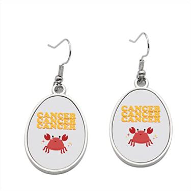 Imagem de Brinco de câncer - Brincos com pingente para meninas - Presente de festa de aniversário dos namorados, Metal, Sem pedras preciosas