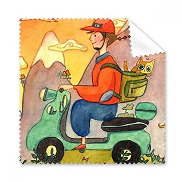 Imagem de Miaoji Pintura Aquarela Gato Fazendeiro Pano de Limpeza Limpeza Limpeza de Tela de Celular 5 peças