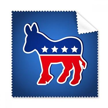 Imagem de Pano de limpeza de pano de limpeza para festa democrática com emblema America Burro, 5 peças